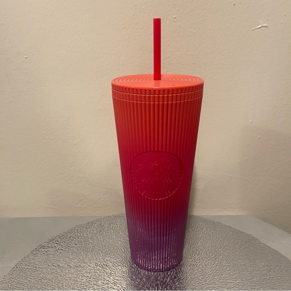 Starbucks Red and Purple Tumbler